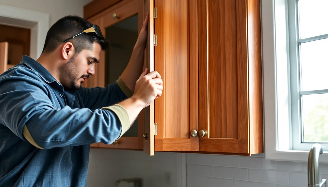 Bathroom Cabinet Installation